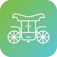 Carriage Vector Icon Style