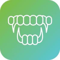 Demon Mouth Vector Icon Style