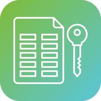 Asymmetric Keys Vector Icon Style