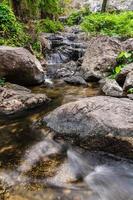 Khlong Nam Lai Waterfall, Beautiful waterfalls in klong Lan national park of Thailand photo