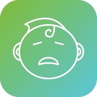 Crying Baby Vector Icon Style