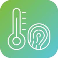 Biometric Thermostat Vector Icon Style