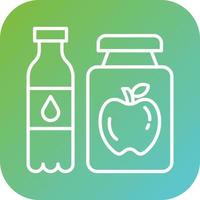 Functional Food Beverage Vector Icon Style