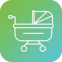 Stroller Vector Icon Style