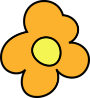 flower design illustration isolated on transparent background png