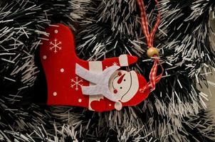 Colourful Christmas decorations photo