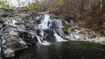 Khlong Nam Lai Waterfall, Beautiful waterfalls in klong Lan national park of Thailand photo