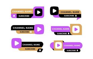 Streaming Label Channel Template vector