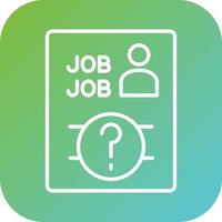 Job Vacancy Vector Icon Style