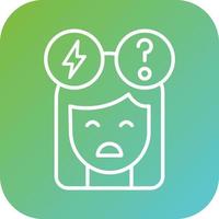 Anxiety Vector Icon Style