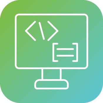 codificación idioma vector icono estilo