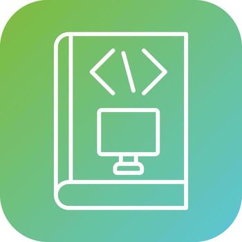 Computer Science Course Vector Icon Style