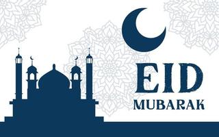 Islamic eid festival greeting card  background vector