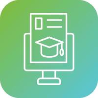 Computer Science Degree Vector Icon Style