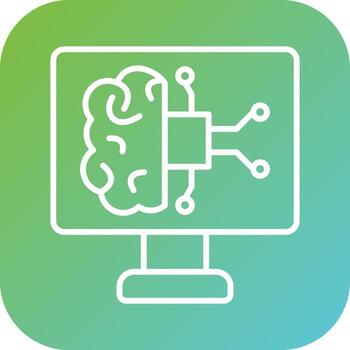 computadora Ciencias vector icono estilo