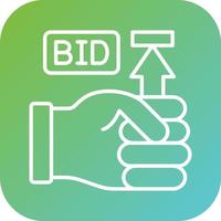 Maximum Bid Vector Icon Style