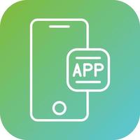 Mobile App Vector Icon Style