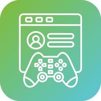 Game Login Vector Icon Style