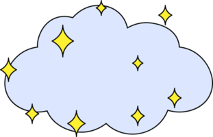 wolk ontwerp illustratie geïsoleerd Aan transparant achtergrond png