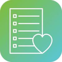 Wishlist Vector Icon Style