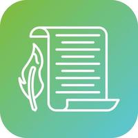 Scroll Paper Vector Icon Style