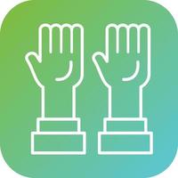 Hands Up Vector Icon Style