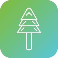 Evergreen Tree Vector Icon Style