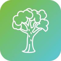 Deciduous Tree Vector Icon Style