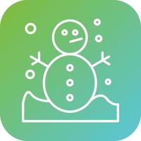 Snowman Vector Icon Style