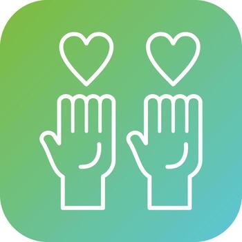 voluntario vector icono estilo