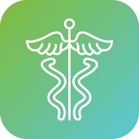 Caduceus Vector Icon Style