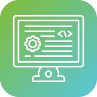 backend desarrollo vector icono estilo