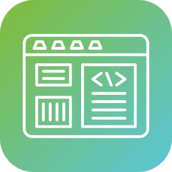 Website Layout Vector Icon Style
