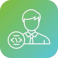 Programmer Vector Icon Style