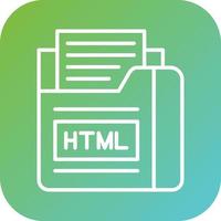 Html File Vector Icon Style