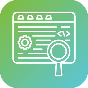 código pruebas vector icono estilo