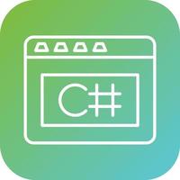 C Sharp Vector Icon Style