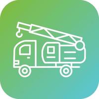 Crane Turck Vector Icon Style