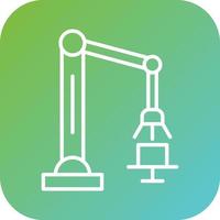 Robotic Arm Vector Icon Style