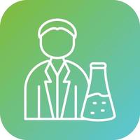 Chemist Vector Icon Style