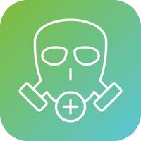 Gas Mask Vector Icon Style