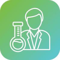 Chemist Vector Icon Style