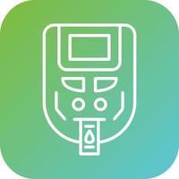 Glucometer Vector Icon Style