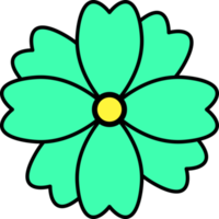 bloem ontwerp illustratie geïsoleerd Aan transparant achtergrond png