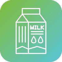 Milk Box Vector Icon Style