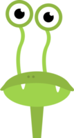 alien design illustration isolated on transparent background png