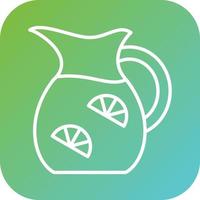 Lemonade Jug Vector Icon Style