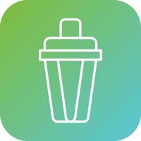 Cocktail Shaker Vector Icon Style