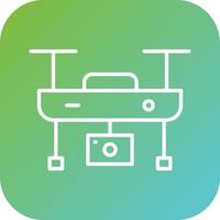 Camera Drone Vector Icon Style