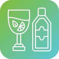 Gin Tonic Vector Icon Style